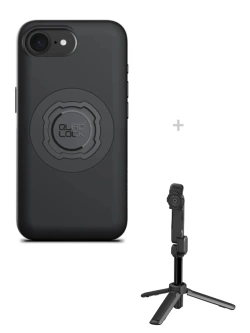 Zestaw: etui MAG na telefon iPhone 16e (magnetyczne) + statyw/ selfie stick Quad Lock