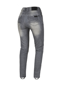 Jeansy motocyklowe damskie Seca Trinity Cor szare