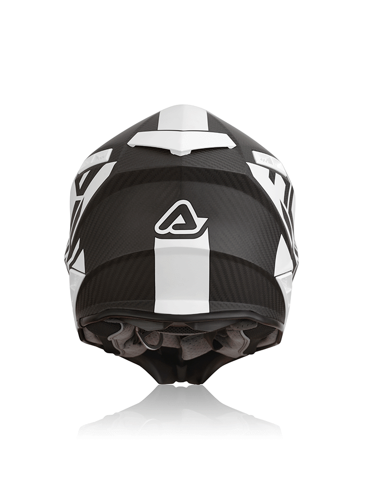 Kask enduro Acerbis Steel Carbon biało-czarny
