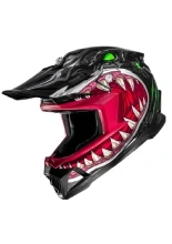 Kask dziecięcy enduro HJC Y50 Megadon czerwono-czarny