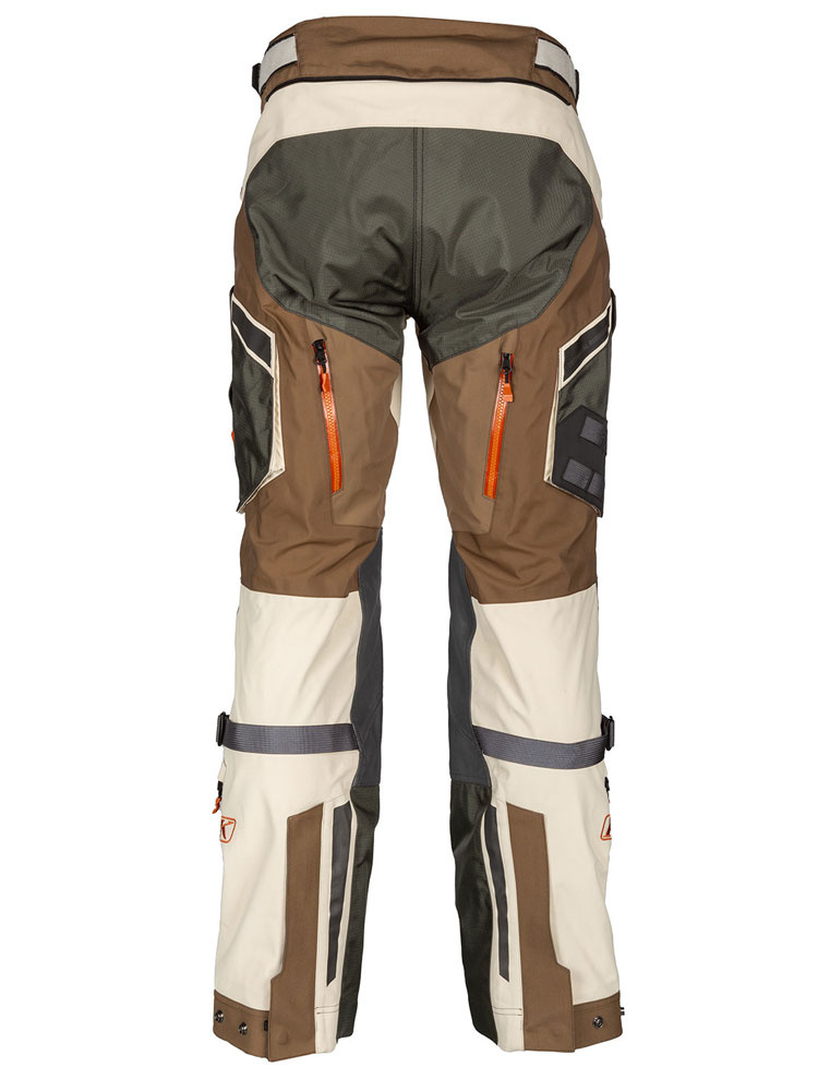 Spodnie motocyklowe tekstylne Klim Badlands Pro brązowo-pomarańczowe