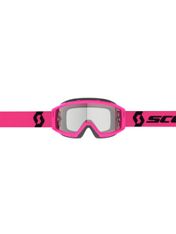 Gogle motocyklowe Scott Primal Clear różowo-czarne