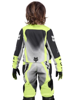 Bluza enduro dziecięca Fox 180 Collect czarno-szara-fluo