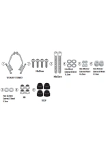 Mocowanie szyby motocyklowej Kappa 1215AK Honda CB 1000 Hornet (25-)