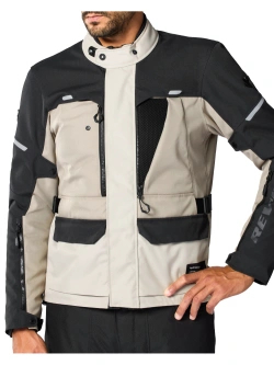 Kurtka motocyklowa tekstylna REV’IT! Outback 5 H2O brązowo-czarna