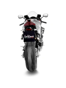 Tłumik motocyklowy LeoVince Corsa S srebrno-czarny Aprilia (wybrane modele) [bez homologacji]