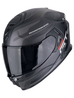 Kask integralny Scorpion EXO-GT SP Air Flex czarno-srebrny matowy