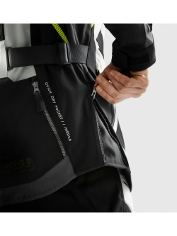 Kurtka motocyklowa tekstylna Rebelhorn Hardy 3.0 czarno-szaro-żółta