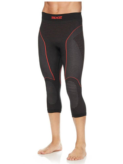 Legginsy termoaktywne Sixs BlazeFit 3/4 na zimę czarne unisex