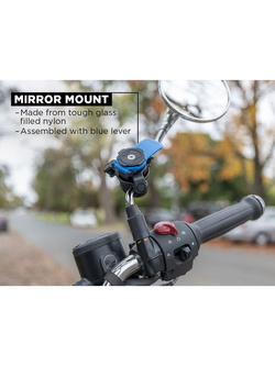 Uchwyt Quad Lock montowany do lusterka motocykla lub skutera (v2)