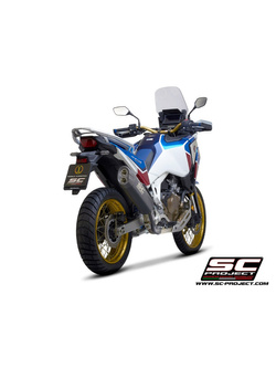 Tłumik motocyklowy SC Project czarny matowy Honda CRF 1100L Africa Twin/ Adventure Sport (20-23) [tytan+carbon]