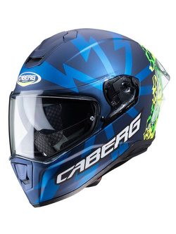 Kask integralny Caberg Drift Evo Storm niebiesko-żółty matowy