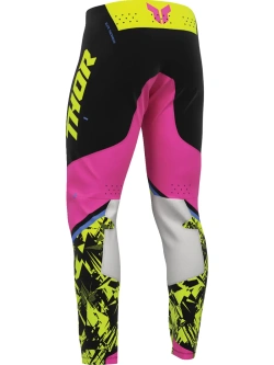 Spodnie cross Thor Sportmode Punkd czarno-różowe-fluo