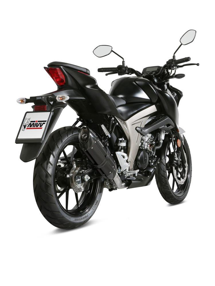 Pełny układ wydechowy (Suono) MIVV do Suzuki GSX-R 125 / GSX-S 125 (17-20) czarny