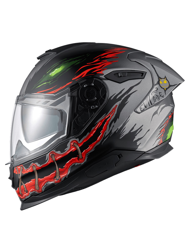 Kask integralny Nexx Y.100R Night Rider czarno-szary matowy