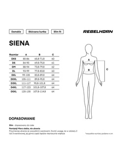 Kurtka motocyklowa damska skórzana Rebelhorn Siena czarna