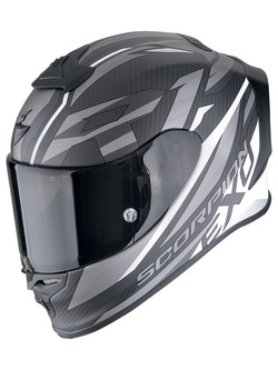 Kask integralny Scorpion Exo-R1 Evo Carbon Air Runner czarno-biały matowy