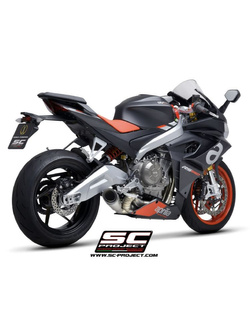 Pełny układ wydechowy SC-Project S1 Aprilia Tuono 660 (21-) tytan