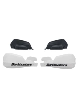 Osłony dłoni Barkbusters VPS z regulowanymi deflektorami, biało-czarne + zestaw montażowy BMW F 650 GS (-07), G 650 GS (08-10)