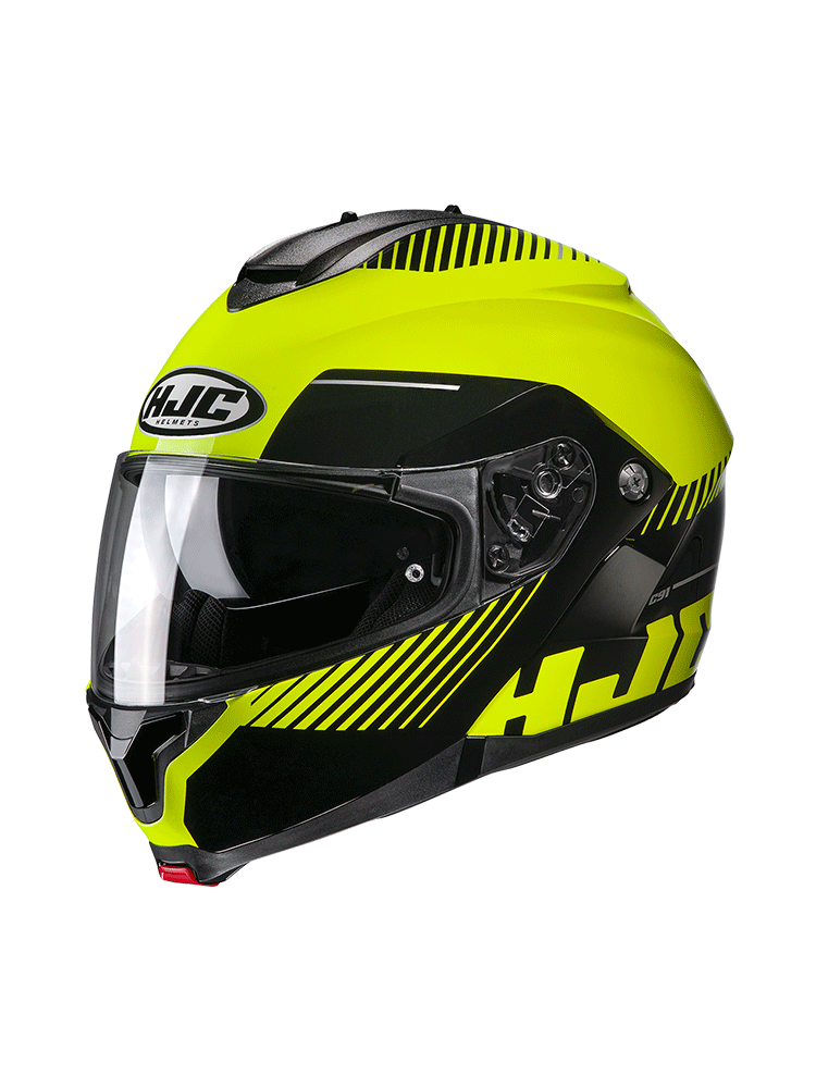 Kask szczękowy HJC C91 Prod czarno-żółty