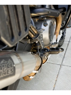 Podnóżki motocyklowe Biltwell Mushman wybrane modele Harley-Davidson czarne