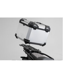 Zestaw: kufer centralny srebrny TRAX ADV + stelaż Adventure-rack SW-Motech KTM 1290 Super Adventure / S / R (21-) [pojemność 38 L]