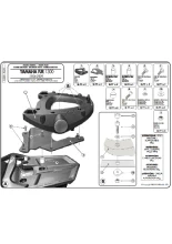 Stelaż pod kufer centralny Monokey GIVI E228 Yamaha FJR 1300 (06-20) [płyta montażowa w zestawie]