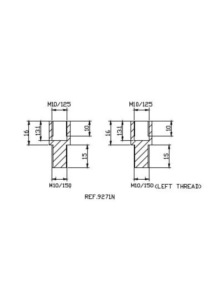 Adapter lusterek PUIG Hi-Tech BMW (wybrane modele) z owiewką (prawy)