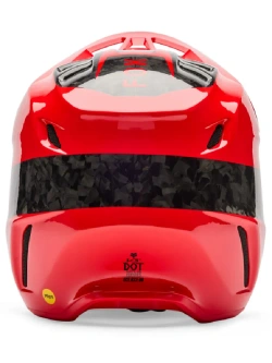 Kask enduro Fox V3 RS Fracture czarno-czerwony