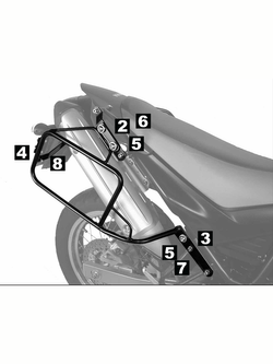 Stelaż kufrów bocznych Hepco&Becker Lock-It Yamaha XT 660 R/X [04-06]