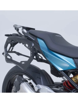 Zestaw: kufry boczne + stelaże PRO TRAX ADV SW-Motech BMW F 900 R/ XR (24-) srebrne [poj.: 2 x 37l]