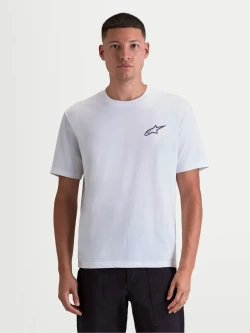 Koszulka z krótkim rękawem Alpinestars Combo Back CSF biała