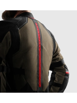 Kurtka motocyklowa tekstylna Rebelhorn Scandal 3 brązowo-czarno-czerwona