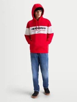 Bluza z kapturem Alpinestars Cubic czerwona