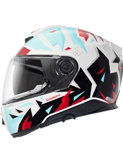 Kask integralny Schuberth S3 Spark biało-niebiesko-czerwony