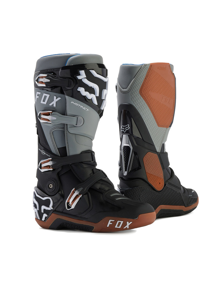 Buty enduro Fox Instinct czarno-szaro-brązowe