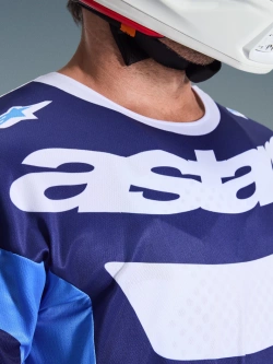 Bluza cross Alpinestars MX Racer Riway niebiesko-biała