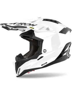 Kask enduro Airoh Aviator 3 Evo Fim czarno-biały połysk