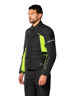 Kurtka motocyklowa tekstylna REV’IT! Outback 5 H2O czarno-fluo żółta