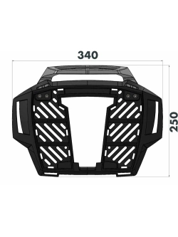 Stelaż pod kufer centralny Hepco&Becker AluRack Aprilia Tuareg 660 Rally (25-)