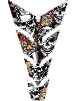 Tankpad Uniwersalny Pad Onedesign Factory Racing Czaszki kolorowe