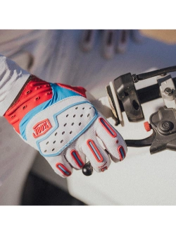 Rękawice cross 100% Airmatic 2 czerwono-biało-niebieskie