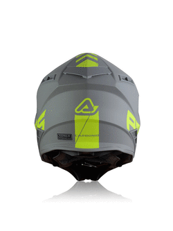 Kask enduro Acerbis Steel Carbon szaro-żółty