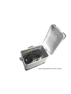 Kufer boczny aluminiowy ZEGA Pro Touratech srebrny (45L)
