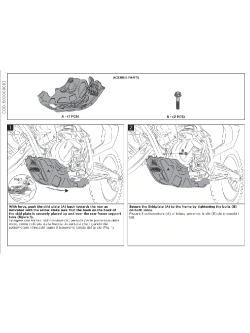 Płyta pod silnik Acerbis KTM 125 EXC/ XC (24-) pomarańczowa