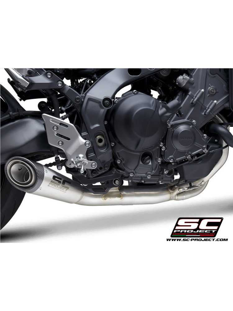 Pełny uklad wydechowy SC-Project S1 stal nierdzewna - Yamaha MT-09 (21-)