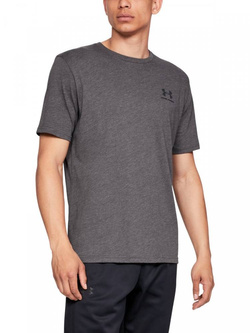 Koszulka męska UNDER ARMOUR Sportstyle Left Chest SS szara