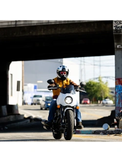 Kask integralny Biltwell Lane Splitter Flames czarno-biały