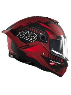 Kask integralny MT Thunder 4 SV Luminence D5 czerwono-czarny matowy