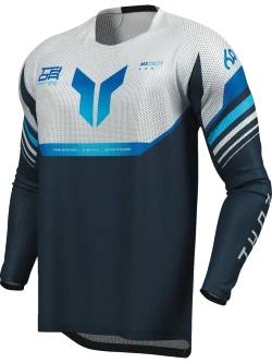 Bluza enduro Thor Launchmode Air Raptor niebiesko-szara